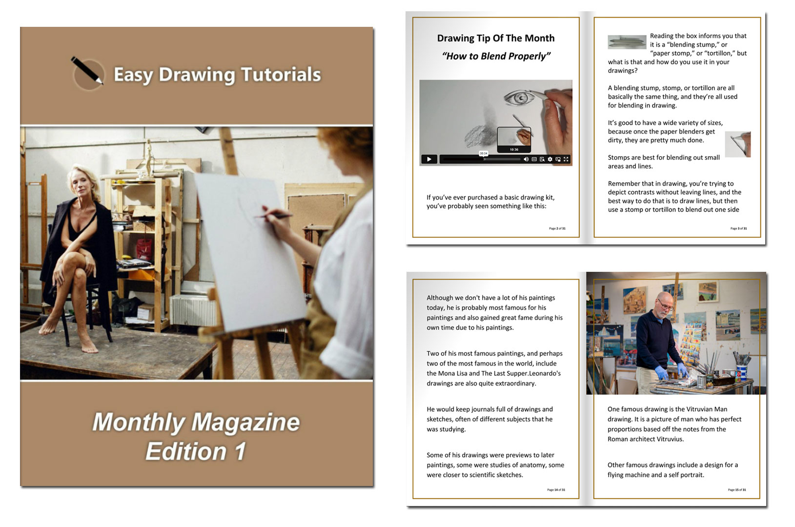 Easy Drawing Tutorials Magazine